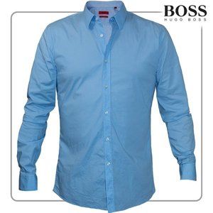 Hugo Boss Red Label Mens Blue Dress Shirt (size XL)